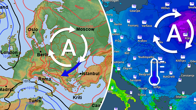 Hladniji dani, uglavnom suho