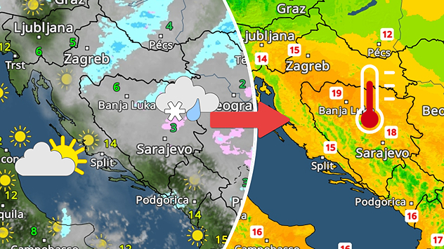 Hladnija subota, potom između 15 i 20°C