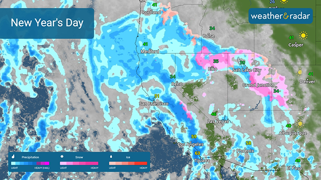 California will receive heavy rain today.