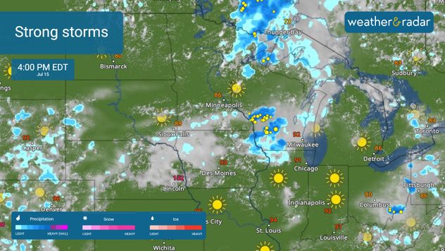 Strong storms Midwest