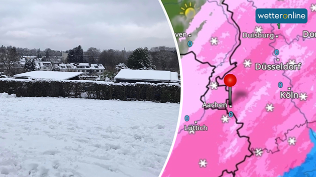 Winterlandschaft in Aachen: Das kommt nicht im jeden Januar vor.