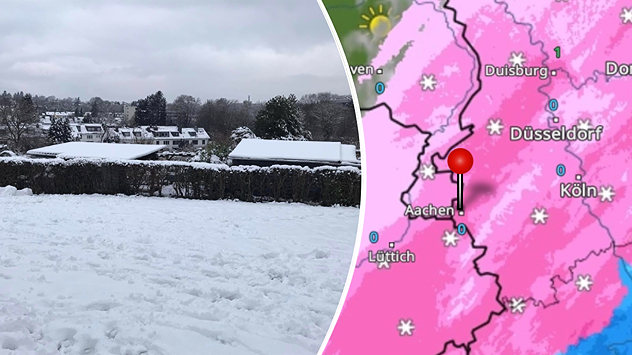 Winterlandschaft in Aachen: Das kommt nicht im jeden Januar vor.