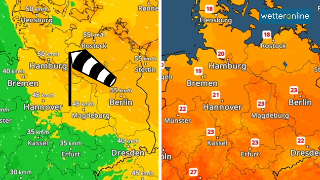 WindRadar und TemperaturRadar