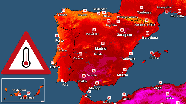 La primera quincena de julio llega con pocos cambios. Las masas de aire cálidas seguirán llegando a España dejando numerosas alertas por calor.&nbsp;