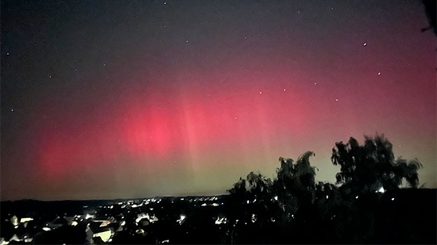 Auch in Sachsen-Anhalt konnte man Polarlichter mit bloßem Auge erkennen.
