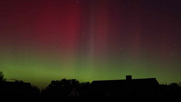Ebenfalls in Neustadt in Holstein können die Lichter sogar im Wohngebiet bestaunt werden. 