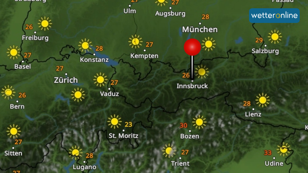 WetterRadar für die Alpen