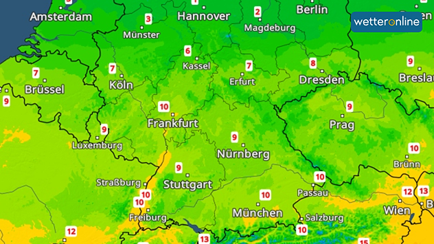 Am Freitag gab es an Rhein und Main bis zu 10 Grad. 