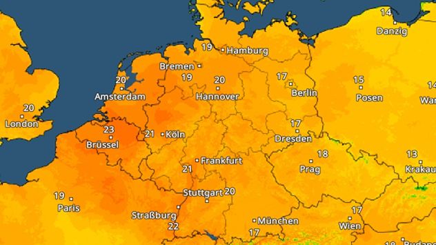 TemperaturRadar Samstag