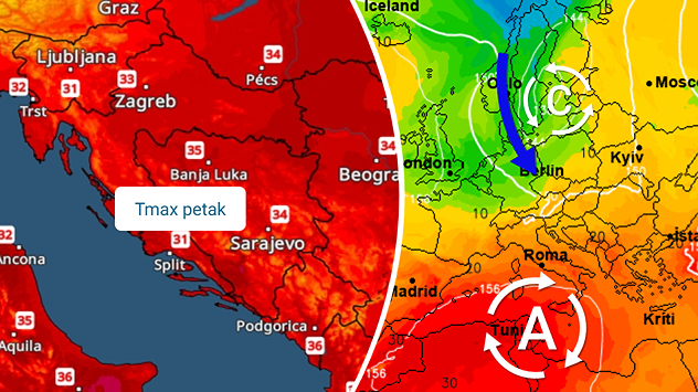 Ponegdje pljuskovi, sve bliže osvježenje