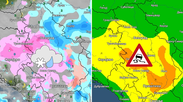 Kiša i sneg, klizavi uslovi