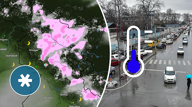 A month-long dry spell continues in the western Himalayas, with no major snowfall since November 5. Two weak Western Disturbances are now approaching