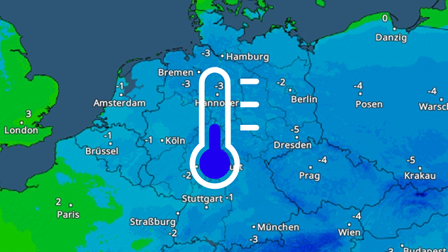 TemperaturRadar Dienstag früh
