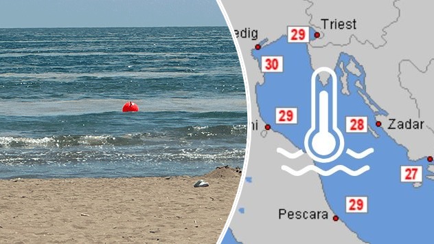 Algenschleim in der Adria und hohe Wassertemperaturen der Adria