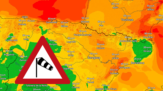 Las rachas de viento podrán superar los 80 kilómetros por hora.