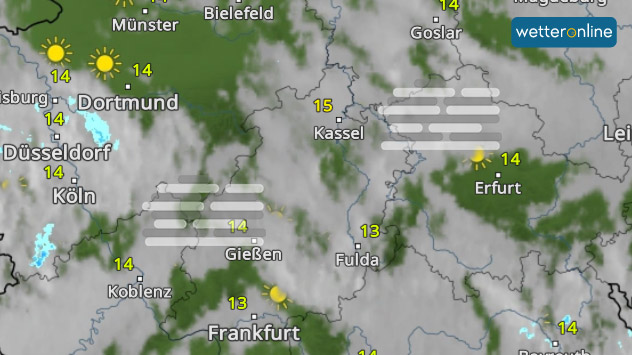 WetterRadar von Samstagmorgen