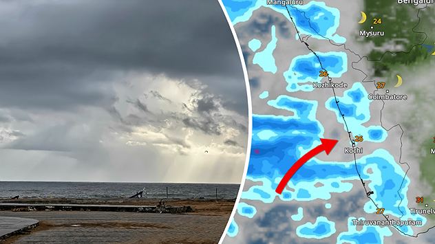 WeatherRadar shows weather in parts of Kerala on Onam