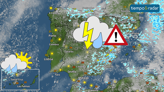 Las lluvias y tormentas volverán a repartirse por diferentes zonas hasta el viernes.