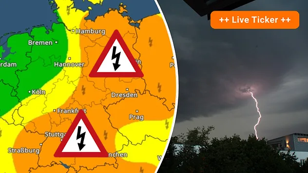 Starke Schauer und Gewitter sind im Osten und Süden möglich.