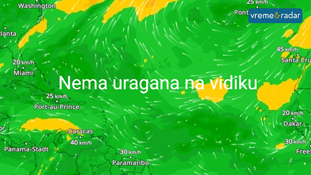 Zatišje nad tropskim Atlatnikom