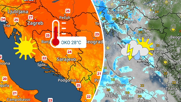 Sunčano i još toplije, od utorka oblaci