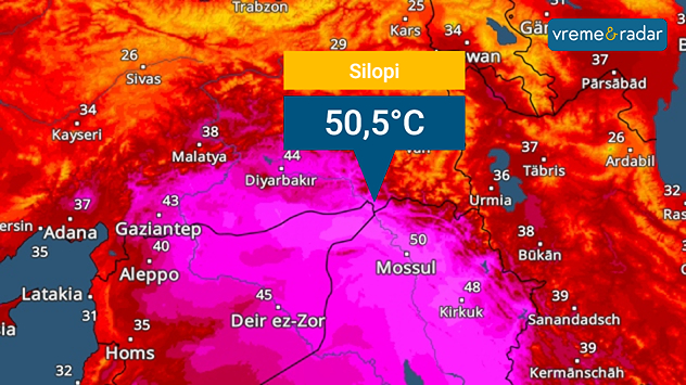 Temperaturni rekord u Turskoj