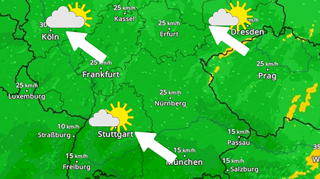 WindRadar für Freitag