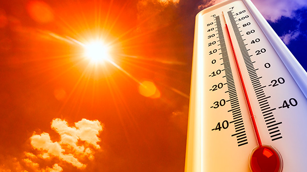 Calor récord en febrero.