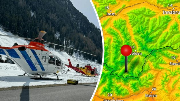 Hubschrauber und TemperaturRadar