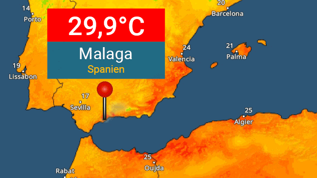 Spitzenwerte in Spanien