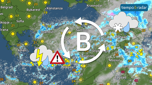 Sigue la evolución a tiempo real desde el radar del tiempo.