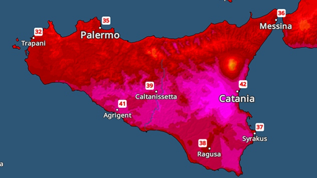 Grote hitte op Sicilië.