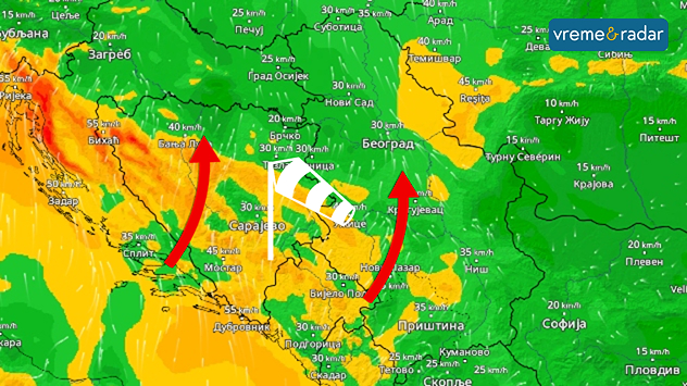 Vetar južnih smerova