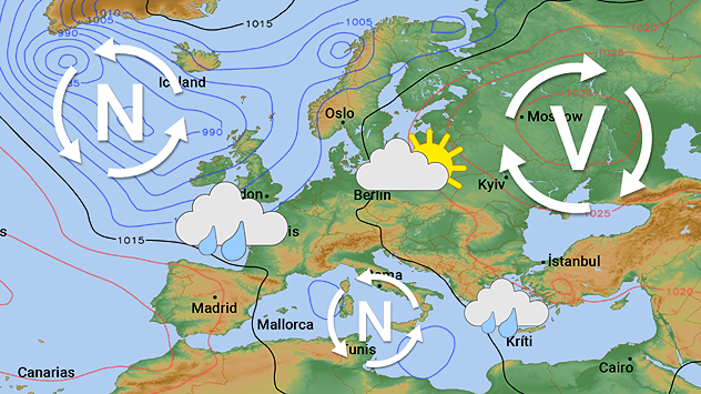 Raspodela ciklona i anticiklona