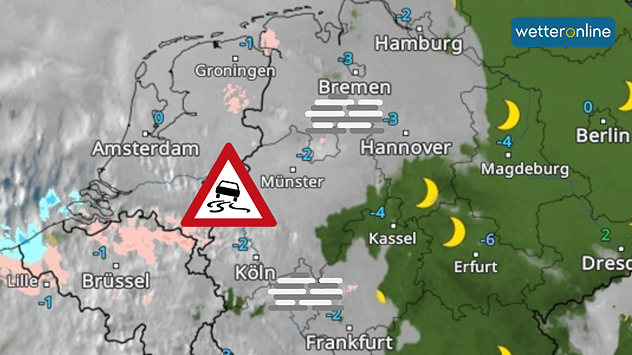 WetterRadar von Montagmorgen