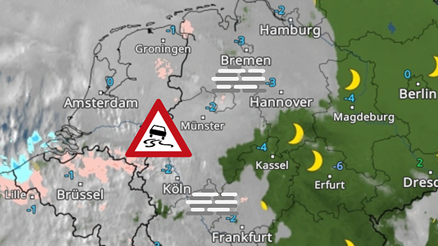 WetterRadar von Montagmorgen