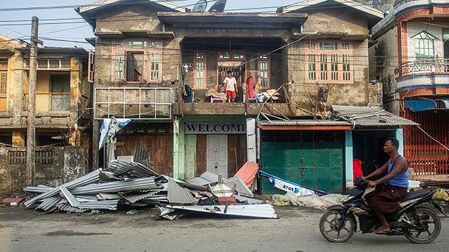 Zahlreiche Gebäude wurden in der Region beschädigt oder sind unbewohnbar. 