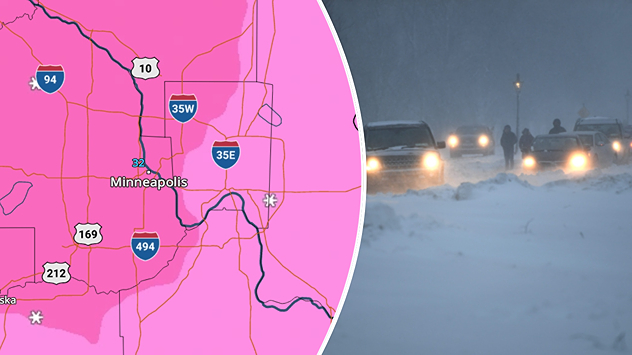 Winter weather impacts Minneapolis.