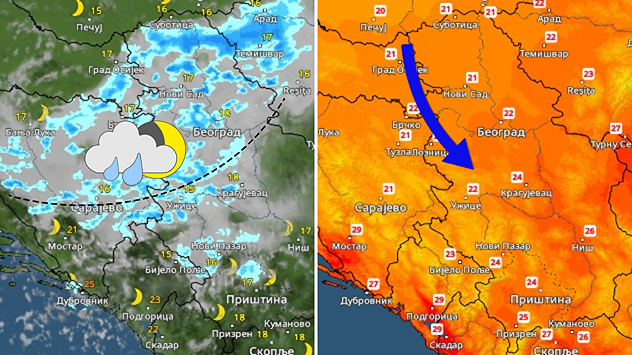 Oblaci, padavine i osveženje