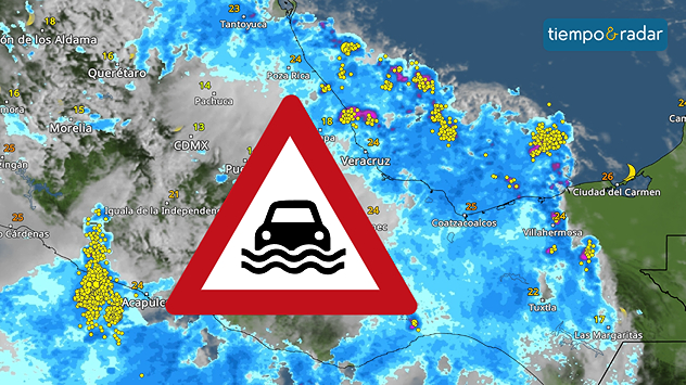 Las tormentas se formaron la semana pasada sobre el este del país y permanecieron descargando varios días. 
