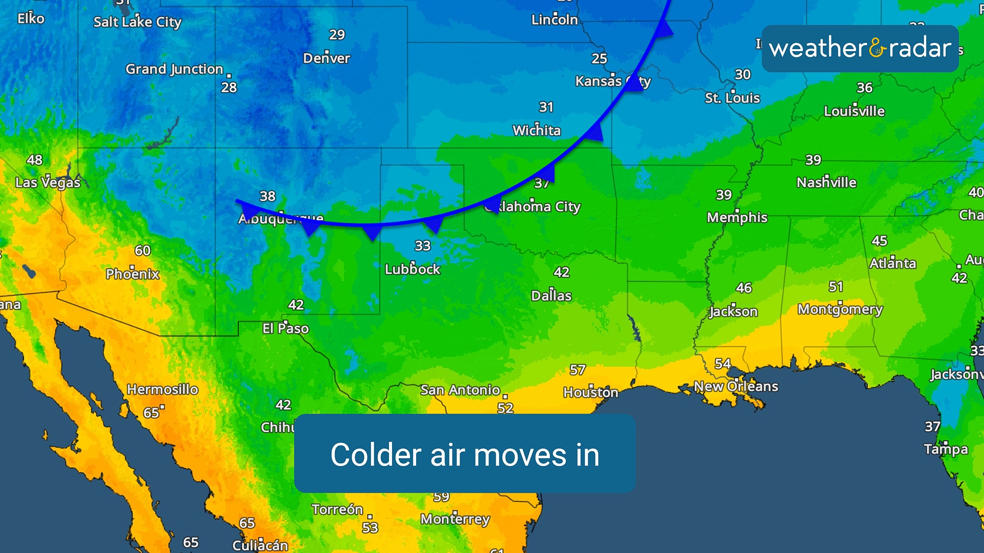 The first front will pass on Wednesday; the second, on Friday.