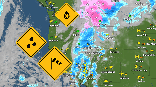 No solo uno, sino dos sistemas posttropicales están provocando lluvias torrenciales en EE. UU. este fin de semana. La humedad procedente de los restos de la tormenta tropical Rachel provocará aguaceros en algunas zonas del oeste hasta principios de la próxima semana.