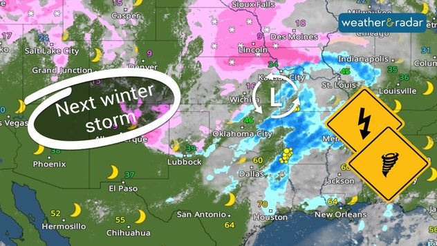 The next winter storm begins developing today, bringing severe weather across the South.
