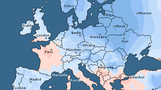 Hladniji januar u Evropi