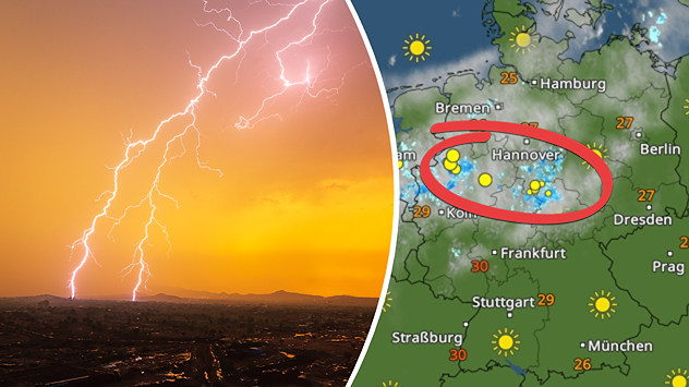 Am Wochenende brauen sich erste kräftige Gewitter zusammen.