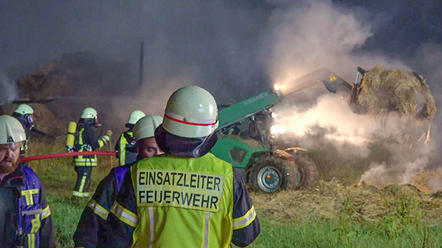 Strohballenbrand Ilsfeld