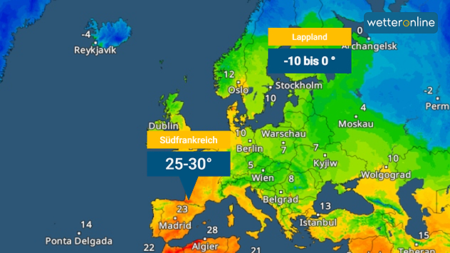 Temperaturas en Europa