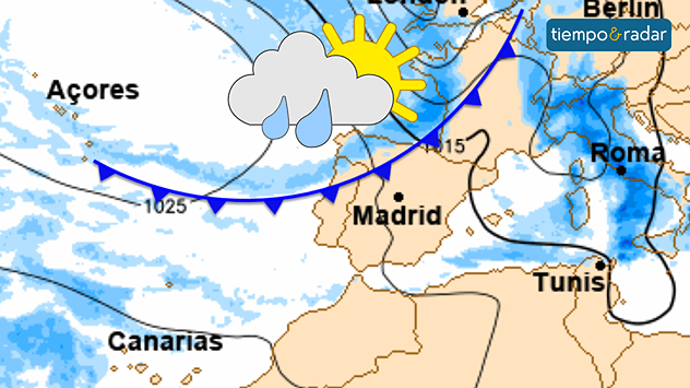 La presencia de aire frío en altura y la llegada de masas de aire húmedas del Atlántico favorecerán nuevas precipitaciones y una sucesión de frentes por el extremo norte peninsular. Además, de cara al jueves, una borrasca podría complicar aún más el tiempo.&nbsp;