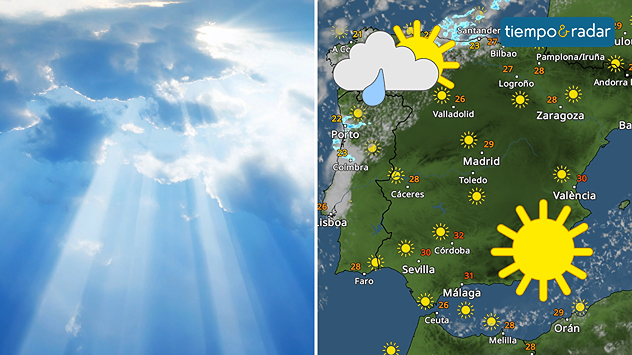 Agosto termina con un ambiente muy estable en gran parte de España, aunque con excepciones en Galicia y el Cantábrico.&nbsp;