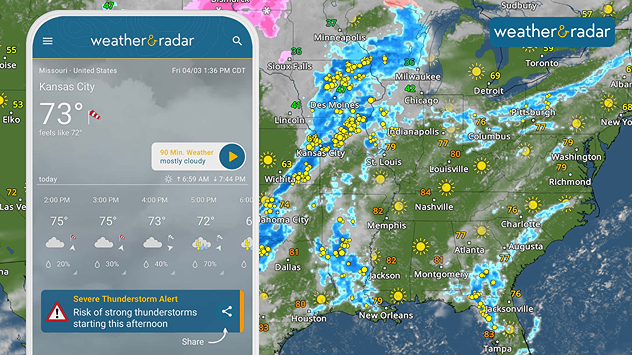 Severe weather is in the forecast. Turn your app alerts on!